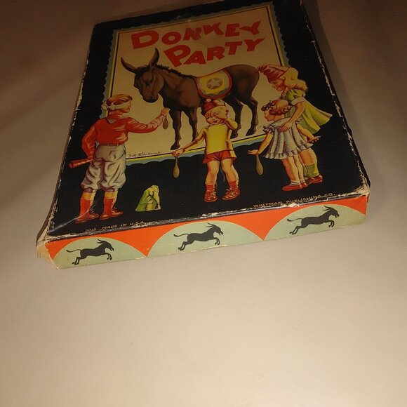 Vintage 1969 Whitman Come To My Birthday Party Book Donkey Party Game - Picture 13 of 16